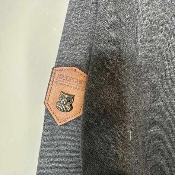 Naketano Women’s Gray Hoodie Pullover Sweatshirt - Picture 4 of 11